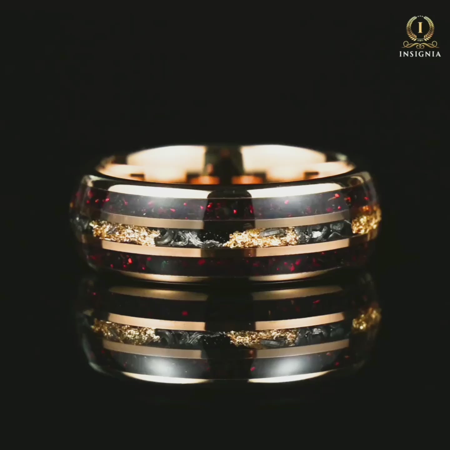 Mens Wedding Band Meteorite Video