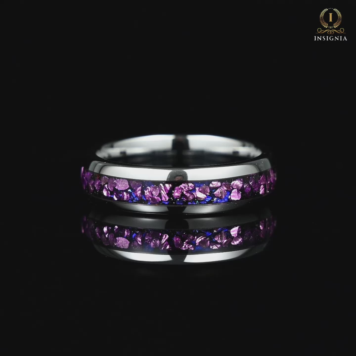Tungsten Metal Rings Alexandrite Video 