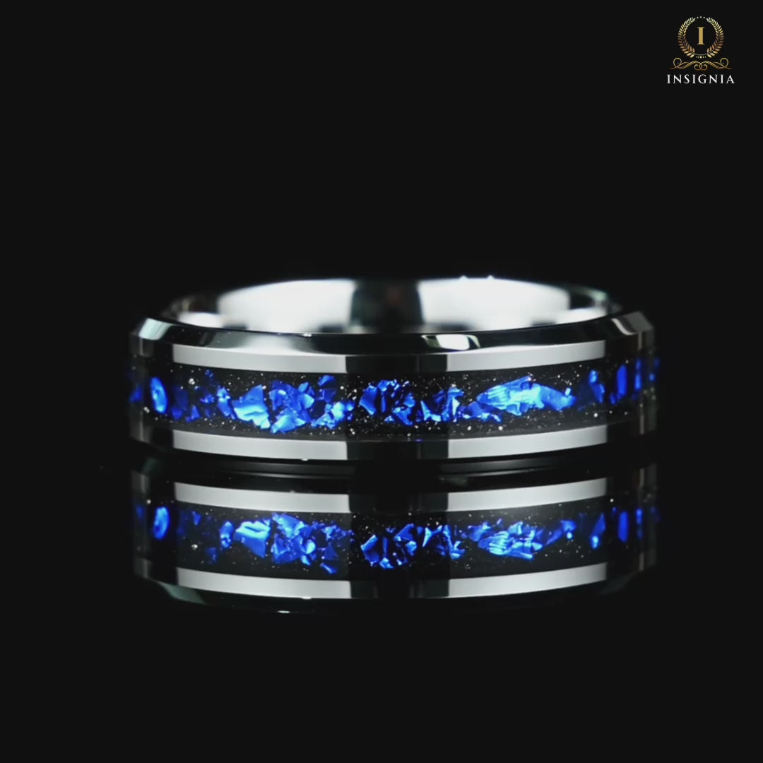 Tungsten Wedding Bands Silver Galaxy Video