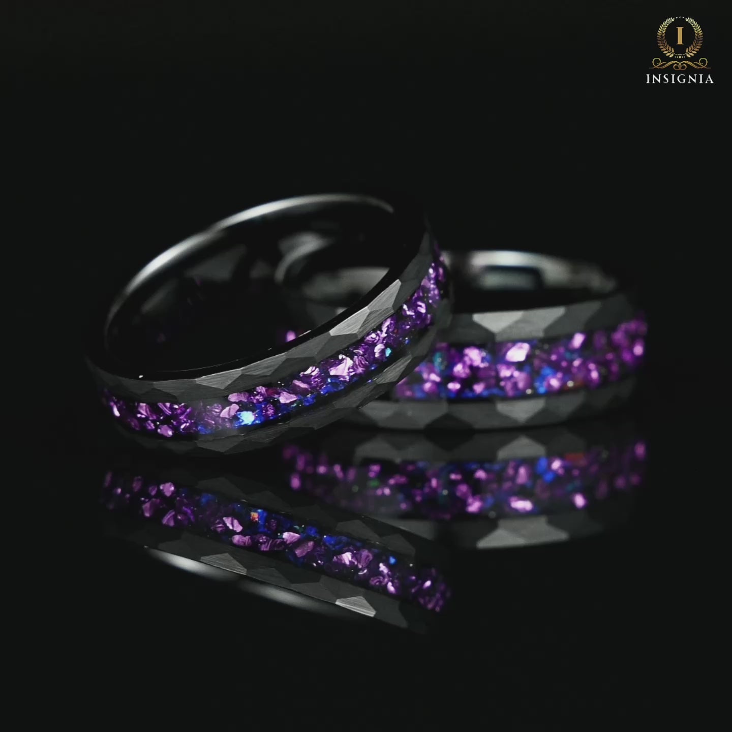 Couple Rings Affordable Marriage Sets in Galaxy Design Video Showcase
