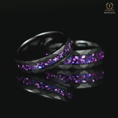 Couple Rings Affordable Marriage Sets in Galaxy Design Video Showcase