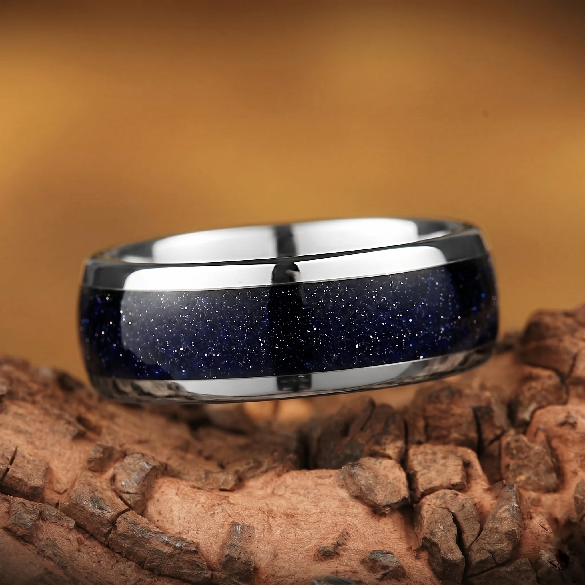 Silver Rings Wedding Bands Tungsten Main View