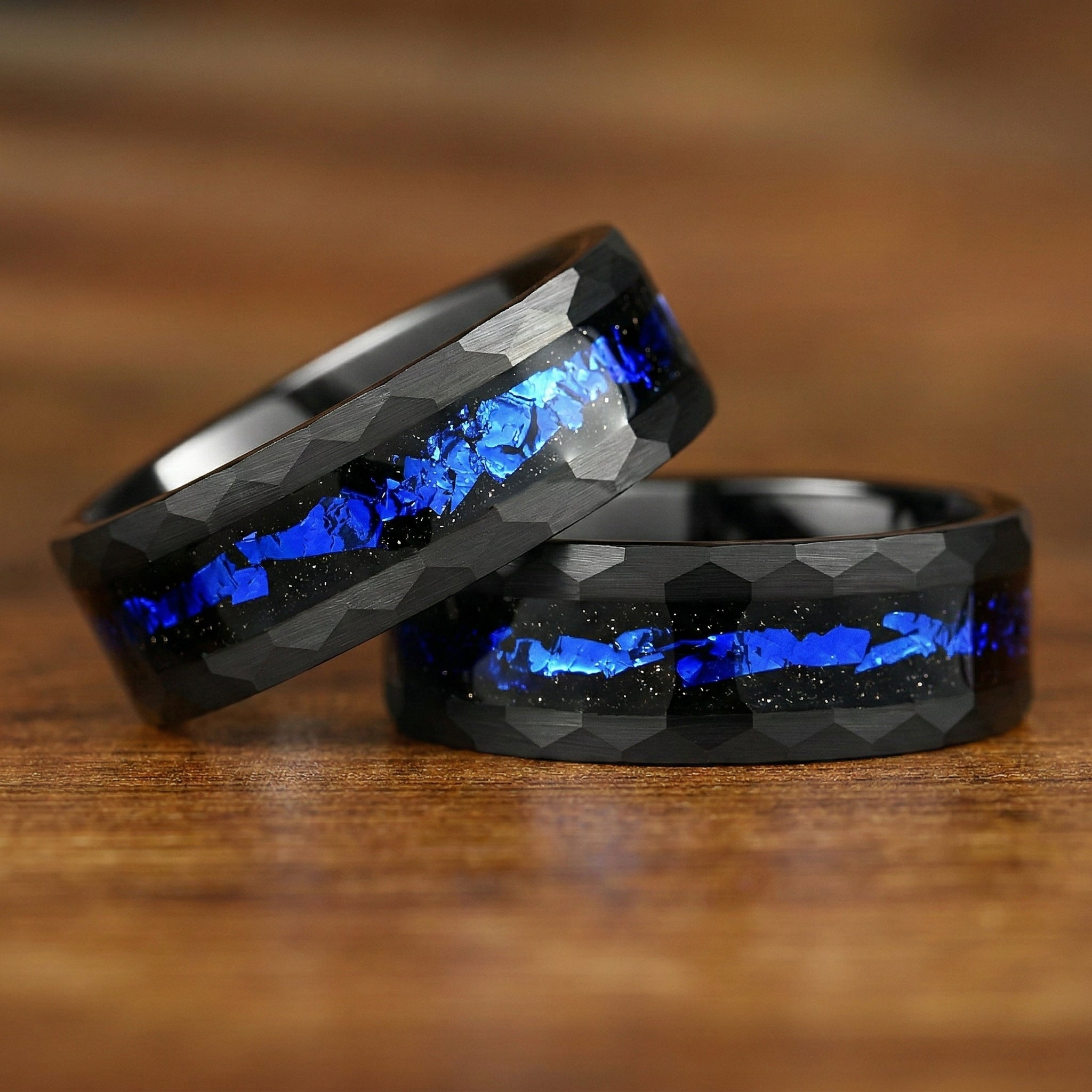 Unique Wedding Rings Tungsten Horizontal View