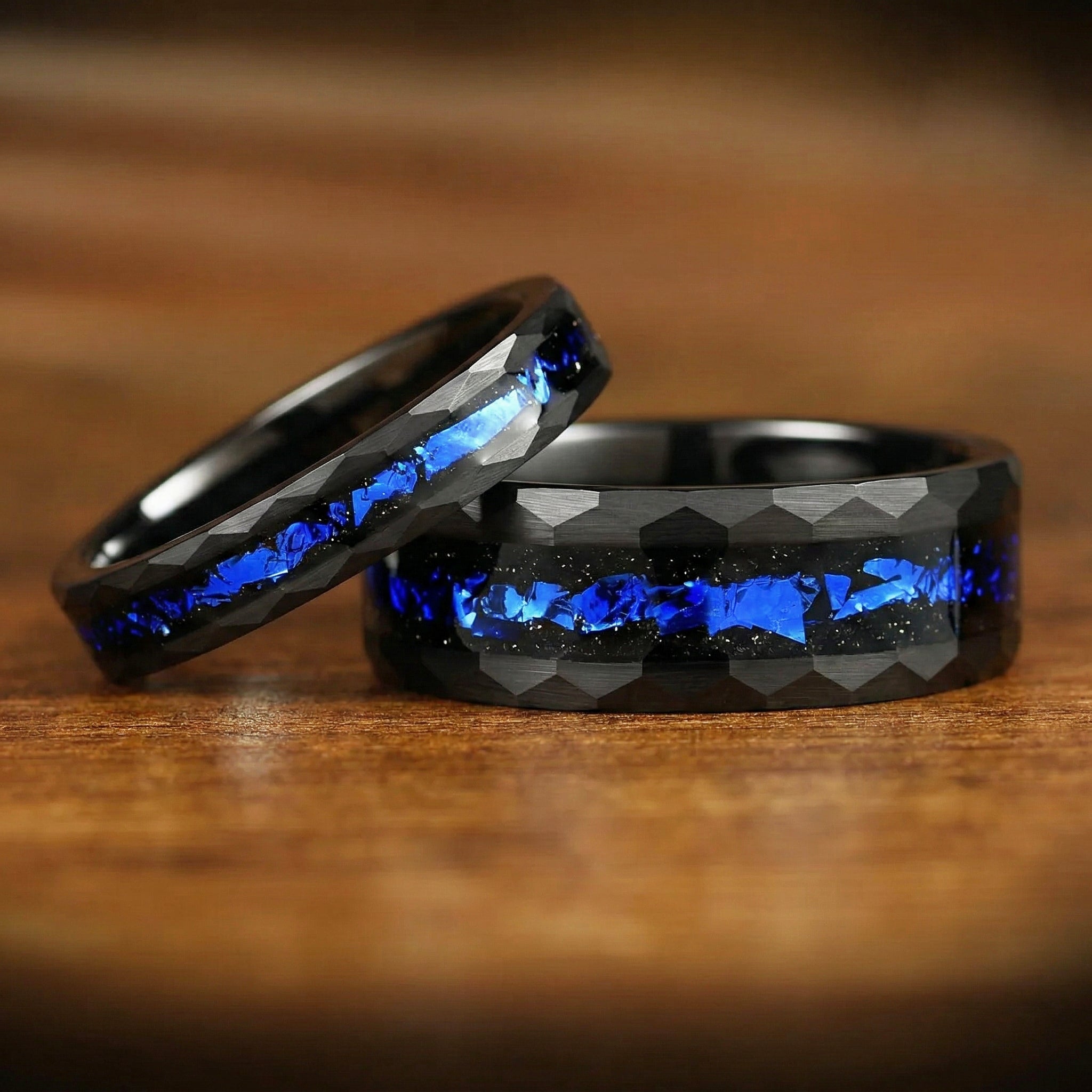 Unique Wedding Rings Tungsten Ring Set View