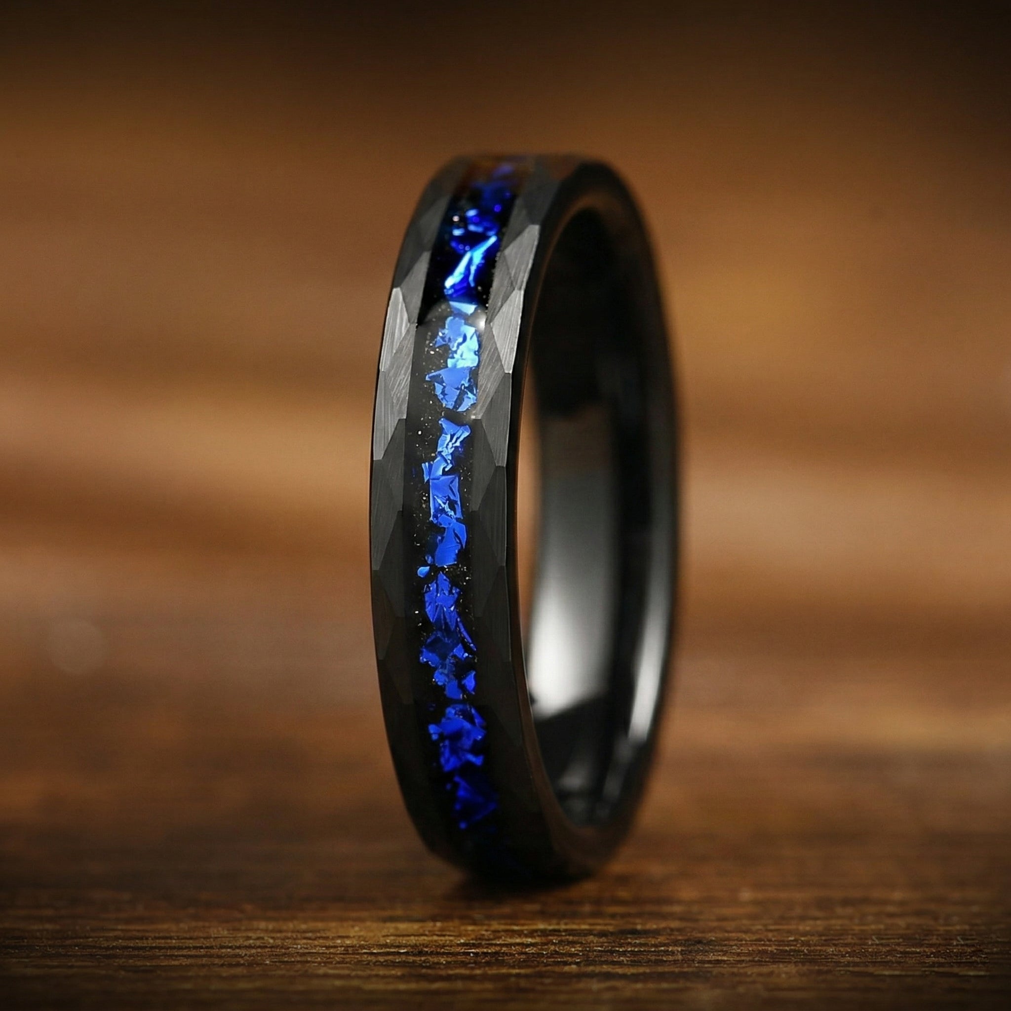 Women Rings Tungsten Galaxy Left View