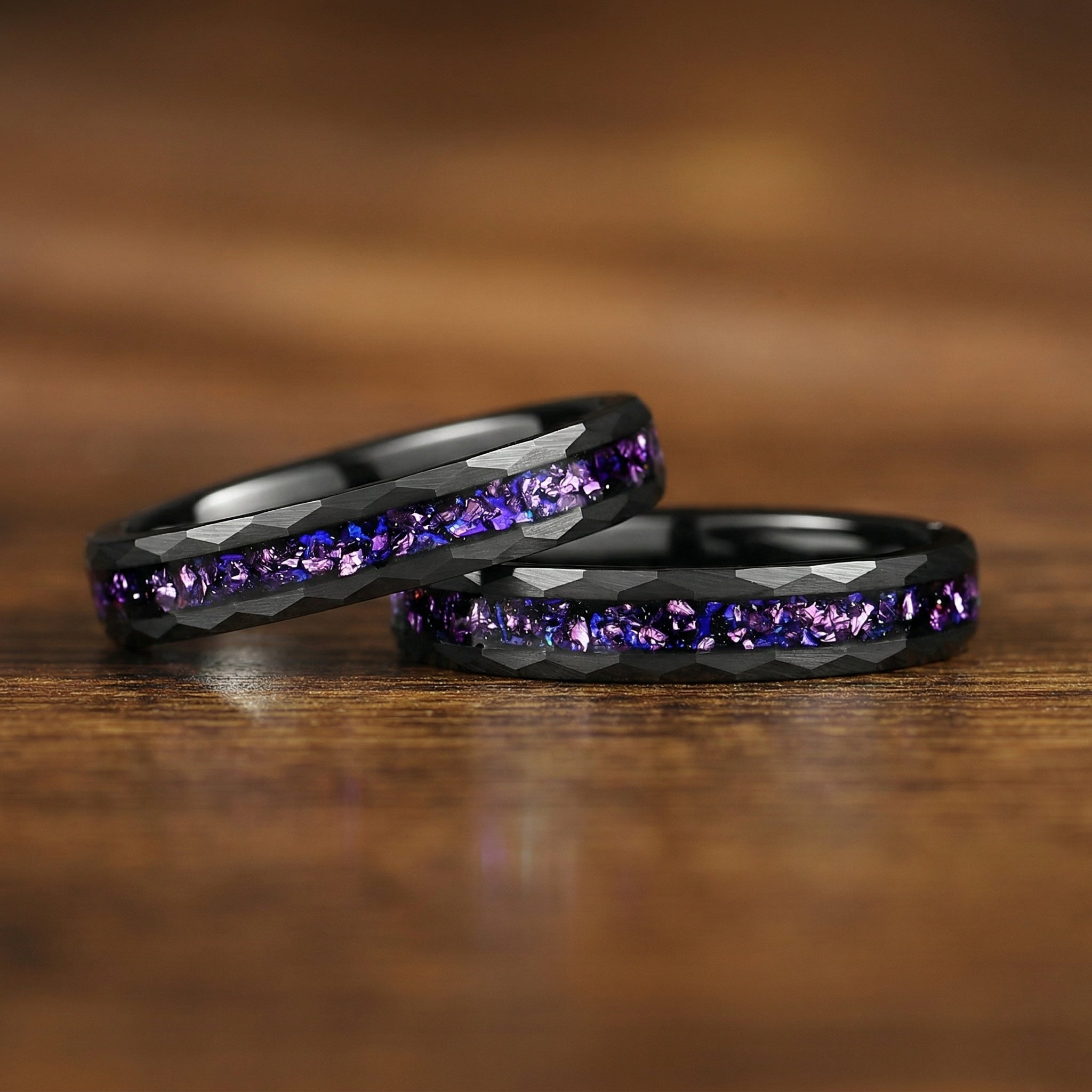 Womens Rings Alexandrite Tungsten Detail View