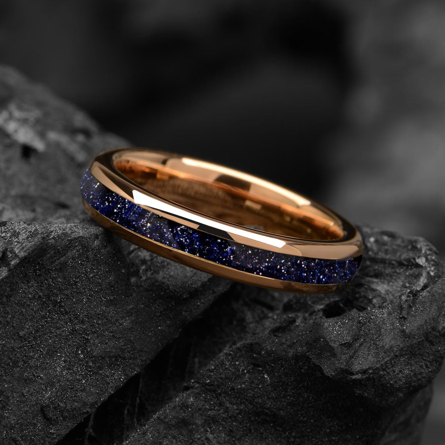 Womens Wedding Bands Tungsten Unique Angle View