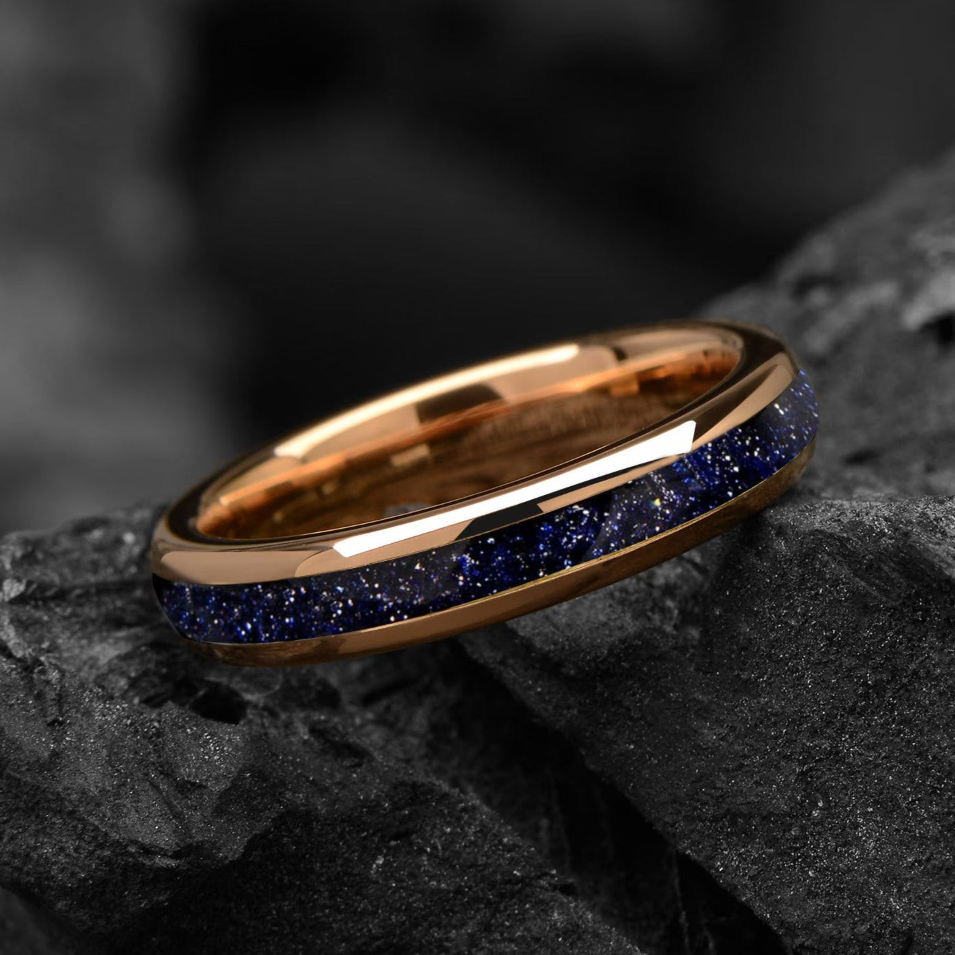 Womens Wedding Bands Tungsten Unique Main View